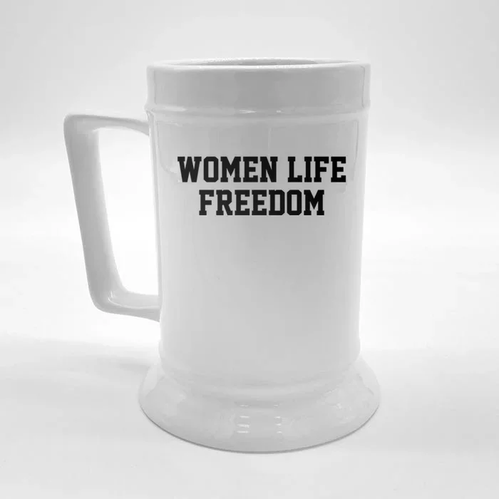 Wo Life Freedom Gift Front & Back Beer Stein