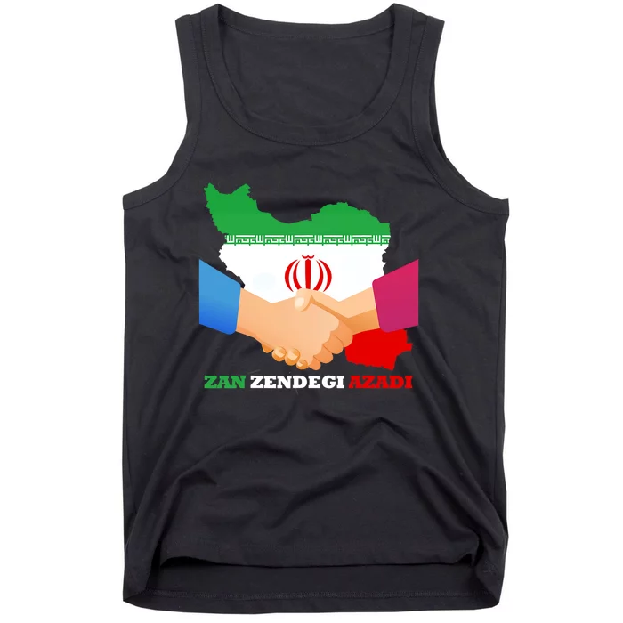 Woman Life Freedom Iran Zan Zendegi Azadi Persian Support Tank Top