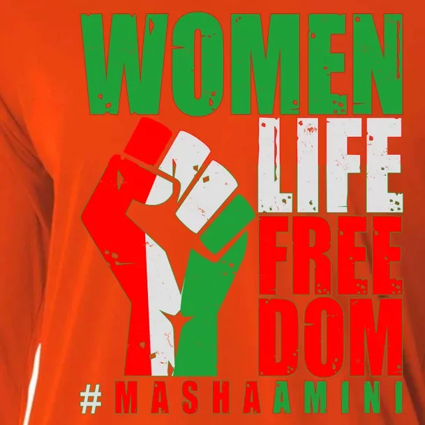 Women Life Freedom #Masha Amini Women Of Iran Cooling Performance Long Sleeve Crew