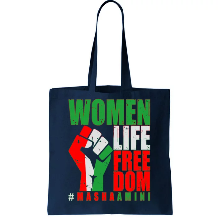 Women Life Freedom #Masha Amini Women Of Iran Tote Bag