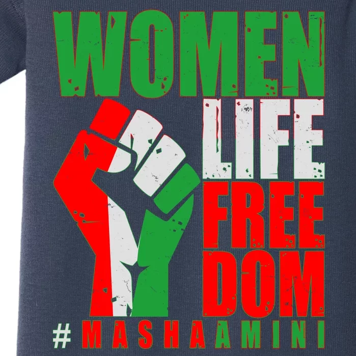 Women Life Freedom #Masha Amini Women Of Iran Baby Bodysuit