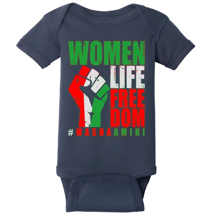 Women Life Freedom #Masha Amini Women Of Iran Baby Bodysuit