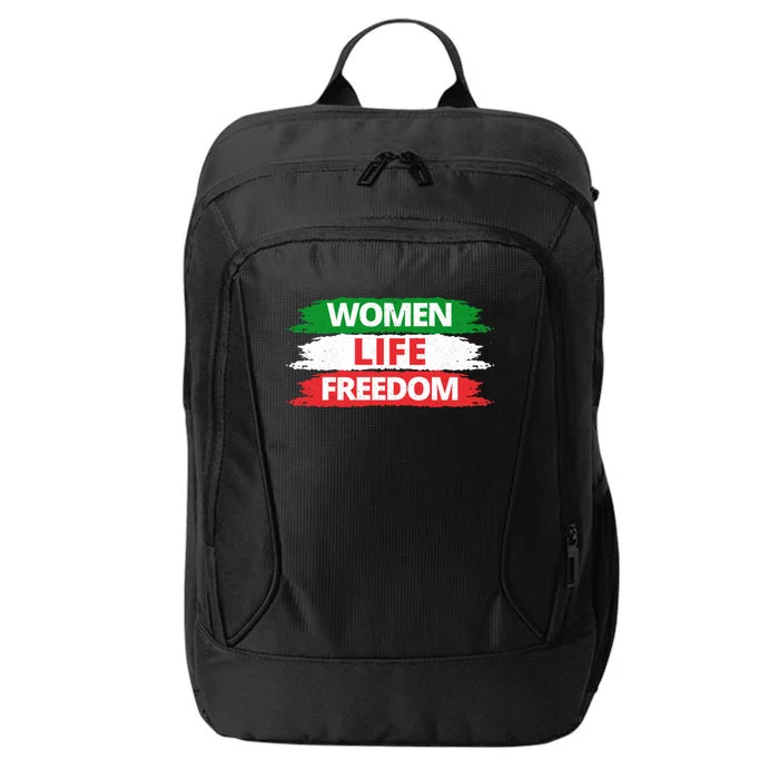 Wo Life Freedom Gift Vintage Distressed Free Iran Funny Gift City Backpack