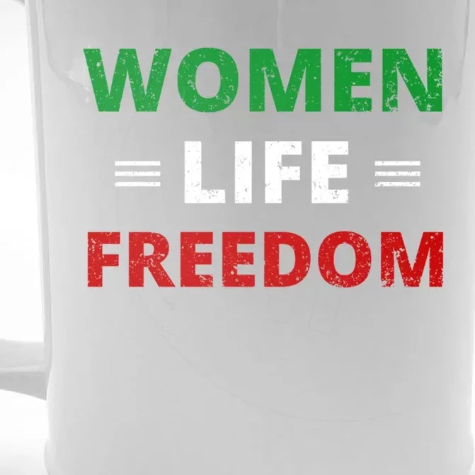 Wo Life Freedom Gift Zan Zendegi Azadi Iran Great Gift Front & Back Beer Stein