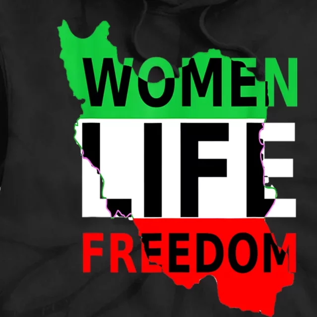 Women Life Freedom Pullover Tie Dye Hoodie