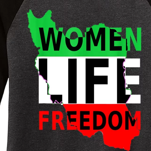 Women Life Freedom Pullover Women's Tri-Blend 3/4-Sleeve Raglan Shirt