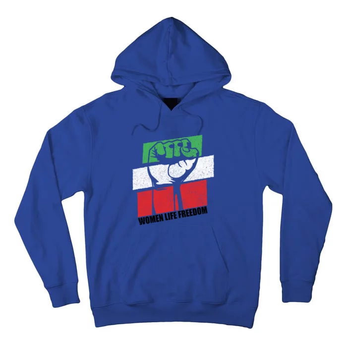 Wo Life Freedom Support Iran Flag Cute Gift Tall Hoodie