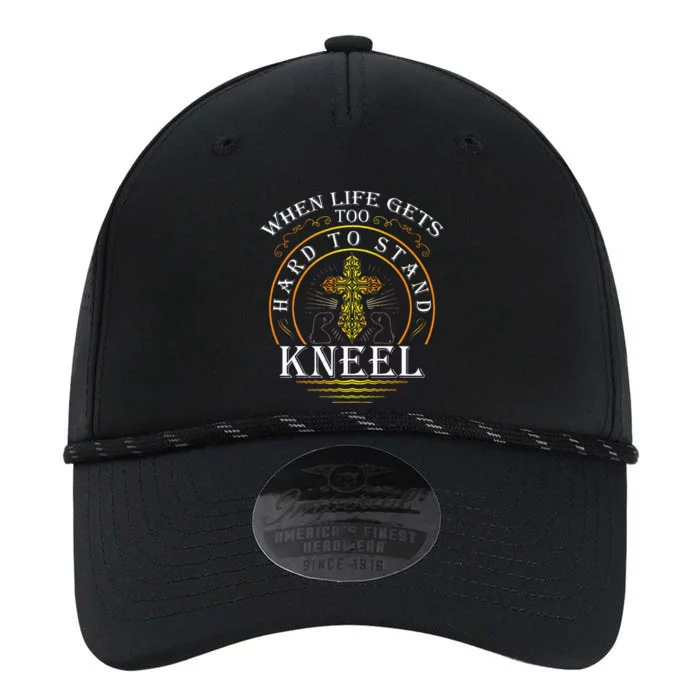 When Life Gets Too Hard To Stand Kneel Christian Faith Performance The Dyno Cap