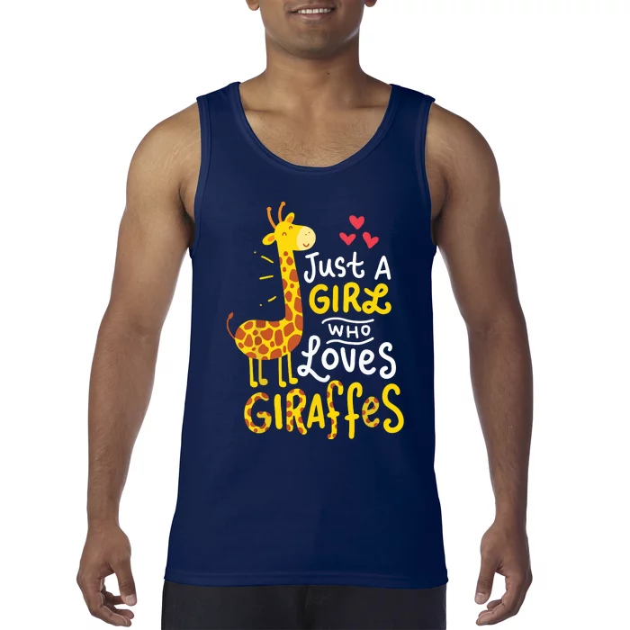 Who Loves Giraffes Cute Giraffe Lover Tank Top