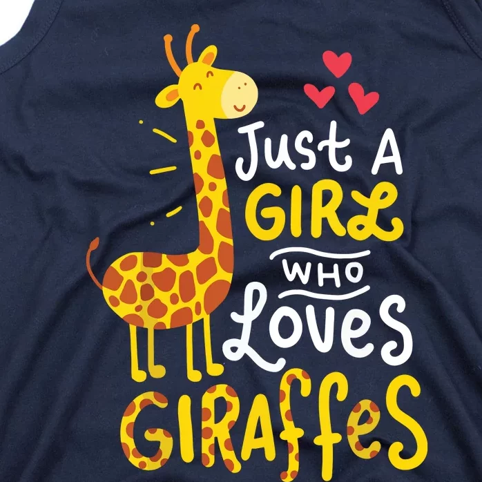 Who Loves Giraffes Cute Giraffe Lover Tank Top