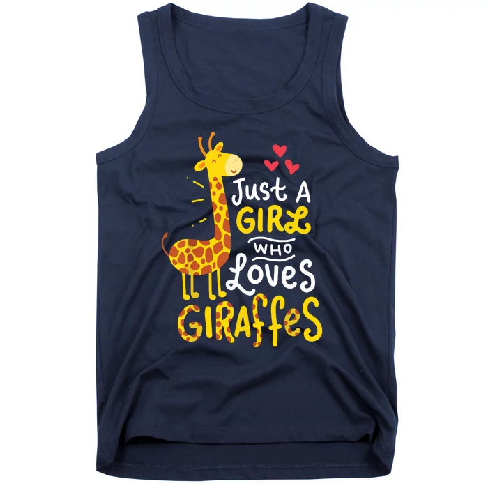 Who Loves Giraffes Cute Giraffe Lover Tank Top