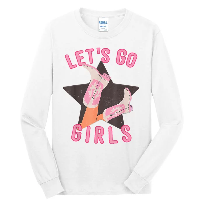 Western Lets Go Girl Bridal Bachelorette Party Matching Tall Long Sleeve T-Shirt