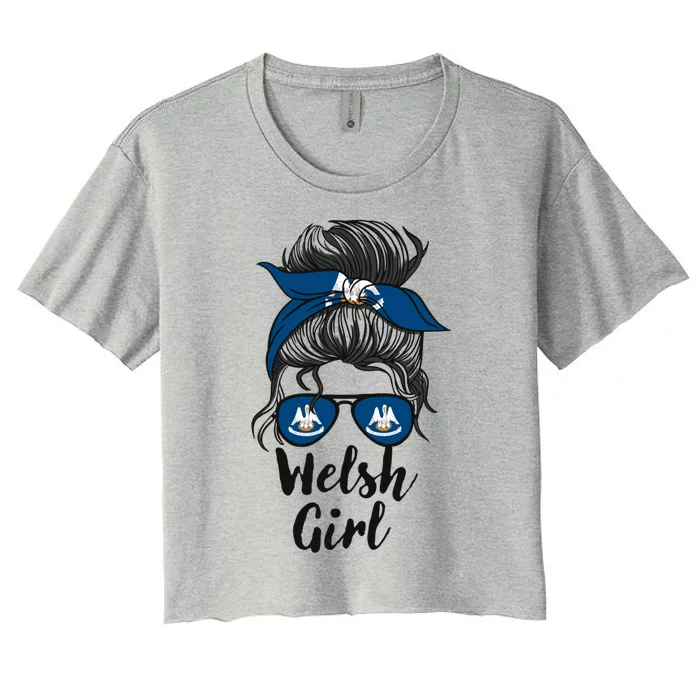 Welsh Louisiana Gift Women's Crop Top Tee