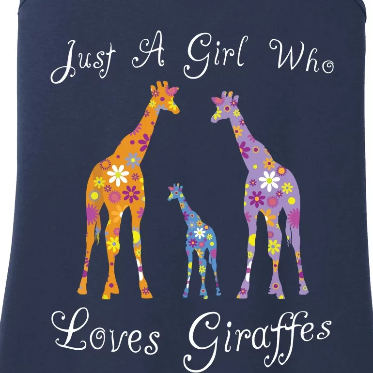 Who Loves Giraffes Funny Cute Giraffes Ladies Essential Tank