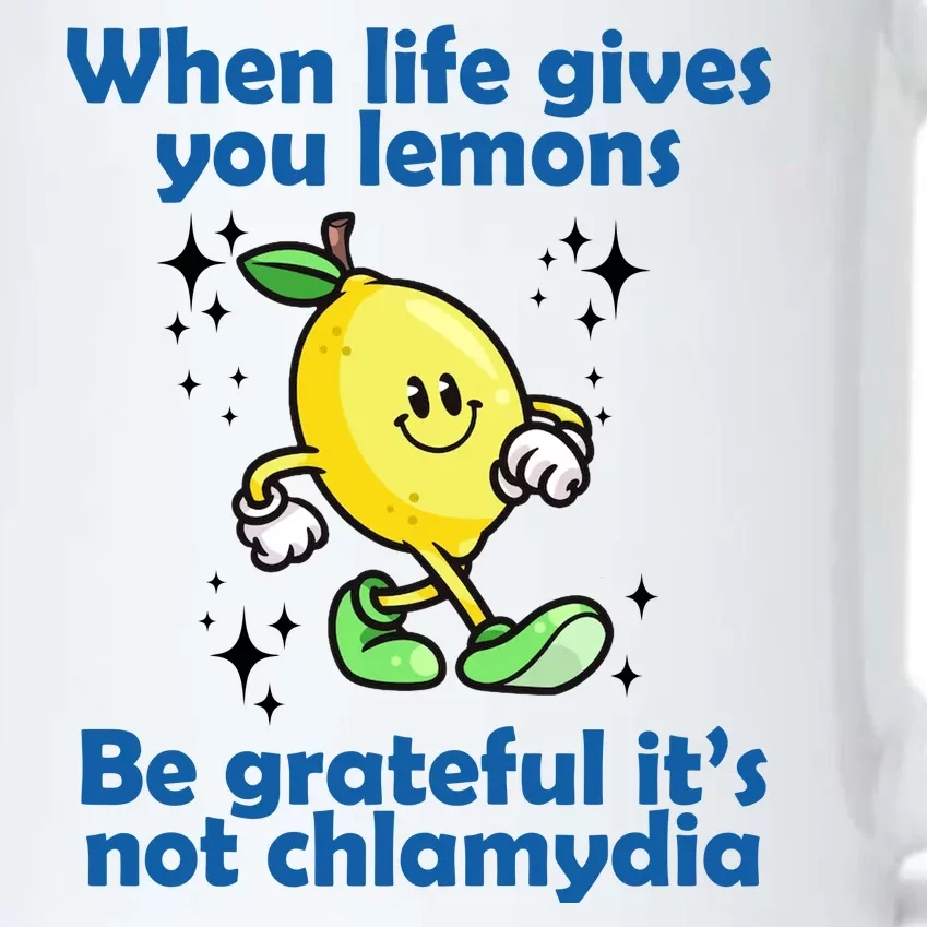 When Life Gives You Lemons Be Grateful Its Not Chlamydia Funny Black Color Changing Mug