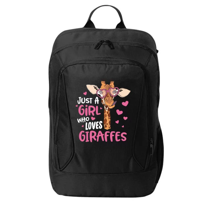 Who Loves Giraffes Cute Giraffe Lover City Backpack