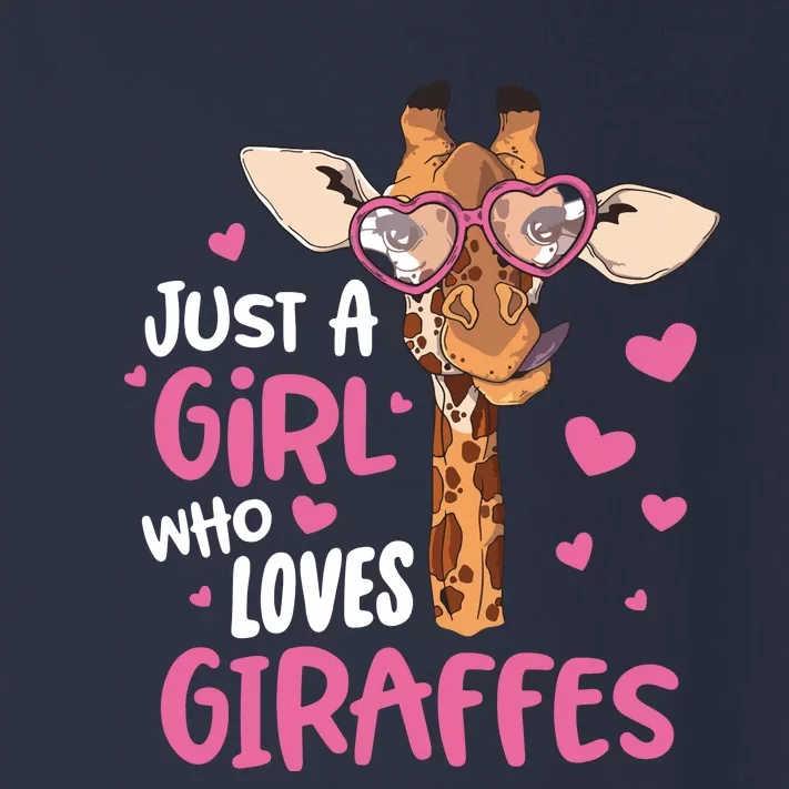 Who Loves Giraffes Cute Giraffe Lover Toddler Long Sleeve Shirt