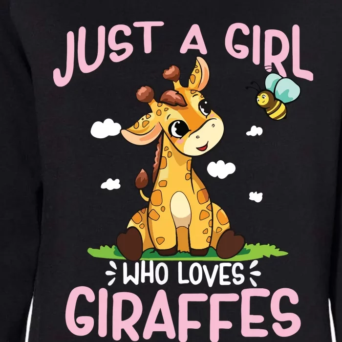 Who Loves Giraffe, Cute Giraffe Womens California Wash Sweatshirt