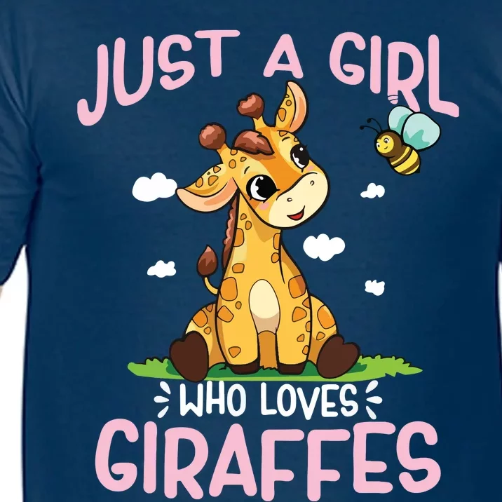 Who Loves Giraffe, Cute Giraffe Comfort Colors T-Shirt