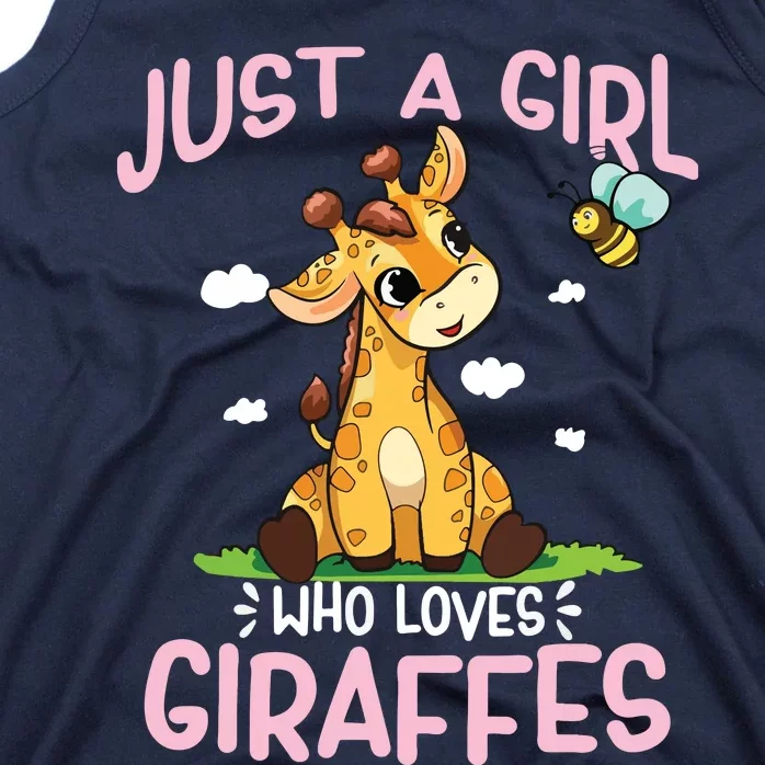 Who Loves Giraffe, Cute Giraffe Tank Top