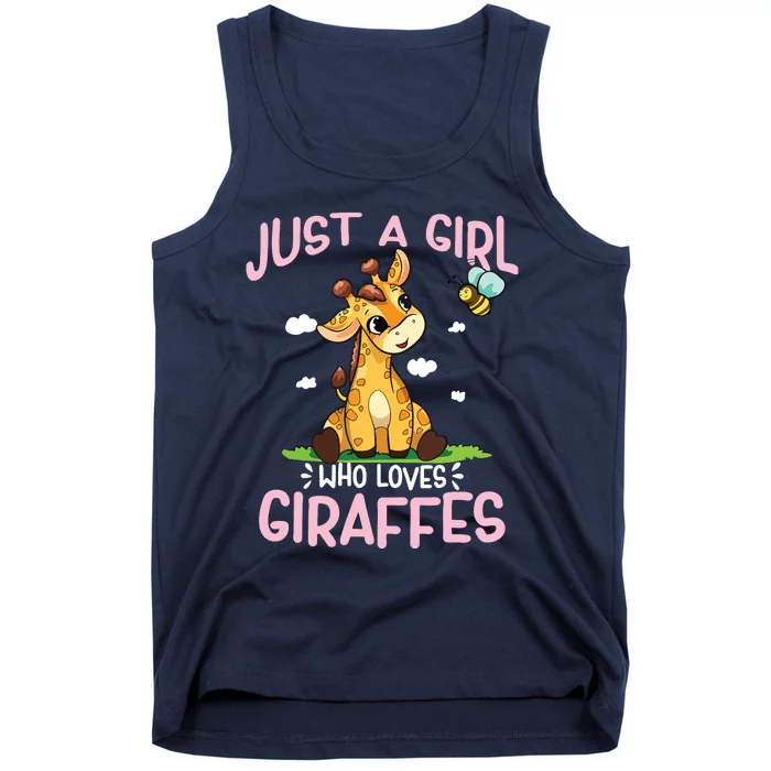 Who Loves Giraffe, Cute Giraffe Tank Top