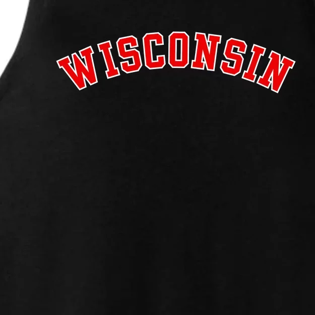 Wisconsin Lover Gift Ladies Tri-Blend Wicking Tank