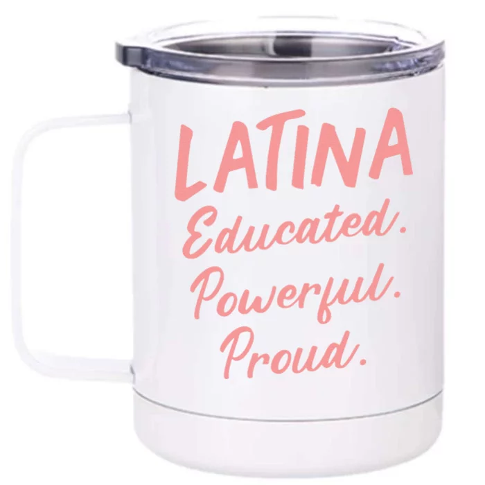 Womens Latina Graphic Cinco De Mayo 5th Of May Sombrero Taco Mexico Front & Back 12oz Stainless Steel Tumbler Cup