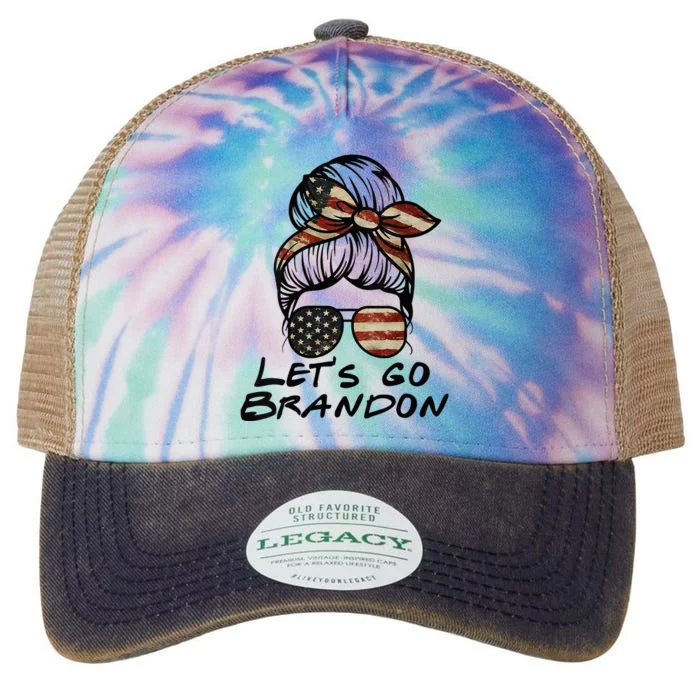 Womens Lets Go Brandon Lets Go Brandon Legacy Tie Dye Trucker Hat