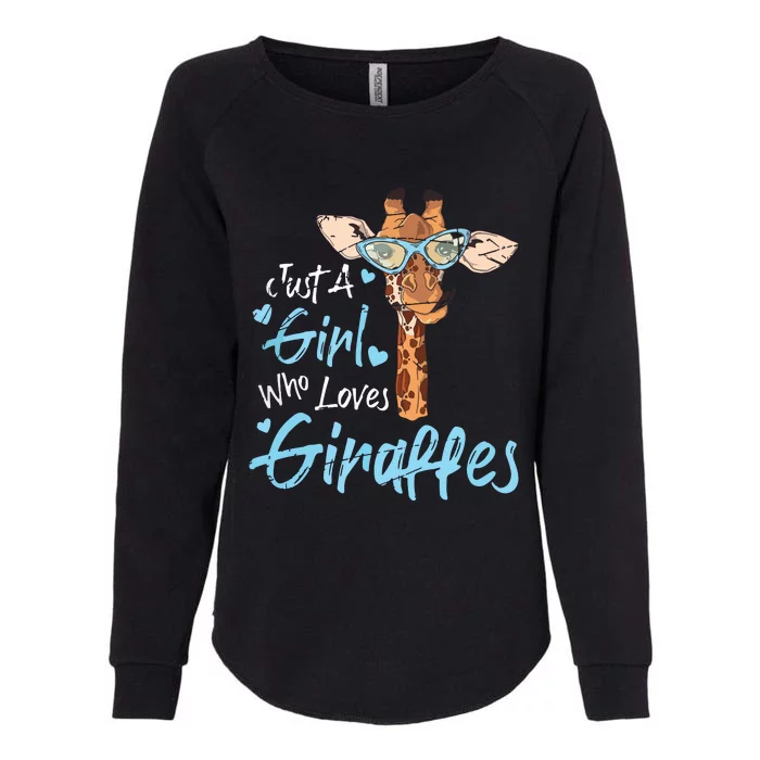 Who Loves Giraffe, Giraffe Africa Lover Animal Safari Womens California Wash Sweatshirt