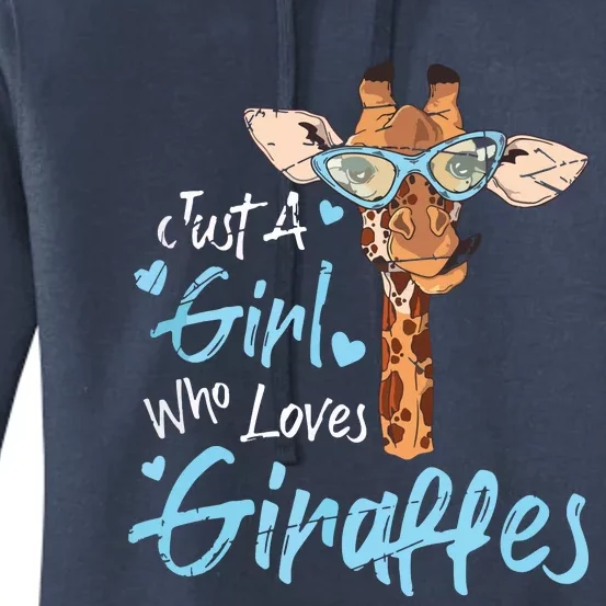 Who Loves Giraffe, Giraffe Africa Lover Animal Safari Women's Pullover Hoodie