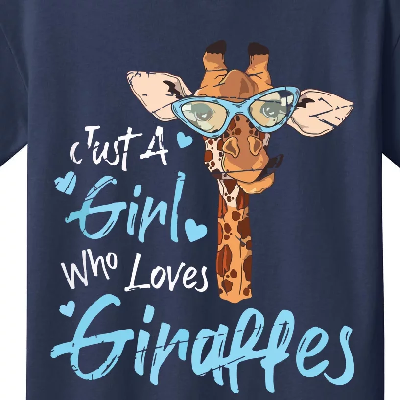 Who Loves Giraffe, Giraffe Africa Lover Animal Safari Kids T-Shirt