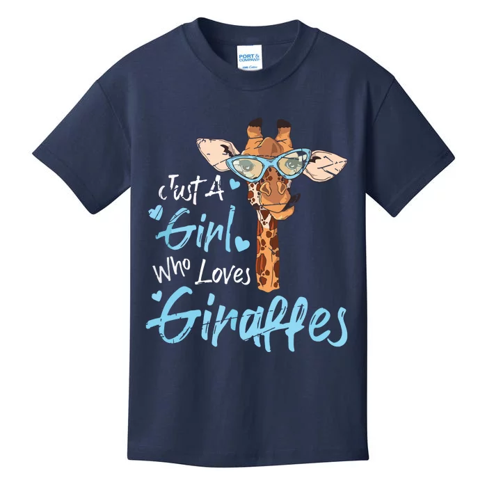 Who Loves Giraffe, Giraffe Africa Lover Animal Safari Kids T-Shirt