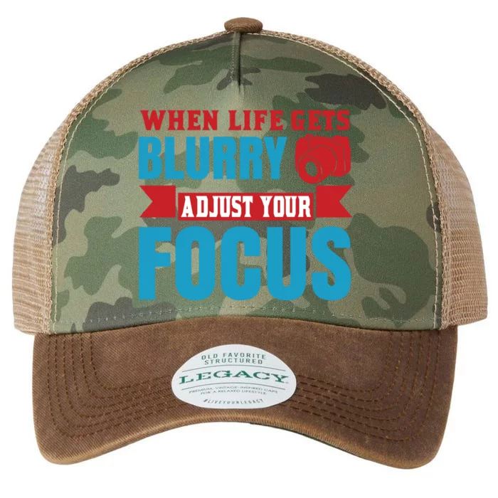 When Life Gets Blurry Adjust Your Focus Legacy Tie Dye Trucker Hat