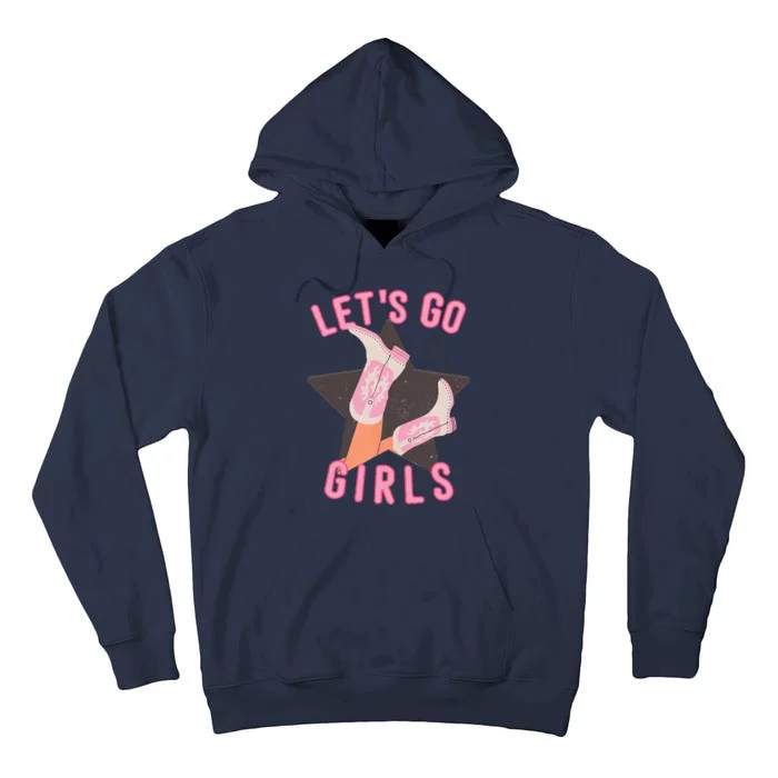 Western Lets Go Girls Bridal Bachelorette Party Matching Tall Hoodie