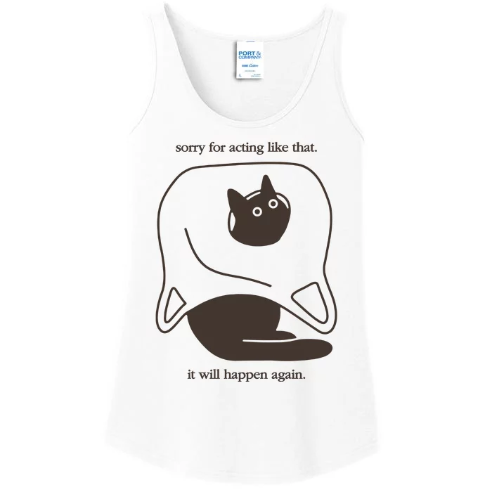 Weird Little Guys Sorry For Acting Like That It Will Happen Again Ladies Essential Tank