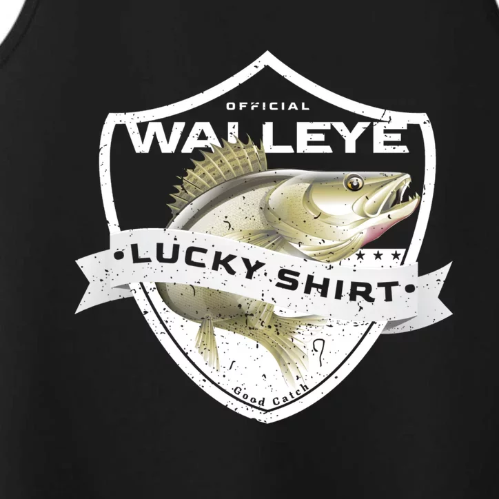 Walleye Lucky Gift Funny Accessories To Walleye Fishing Gift Performance Tank