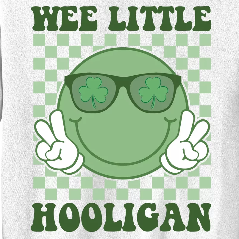 Wee Little Hooligan St Patricks Day Smile Retro Sweatshirt