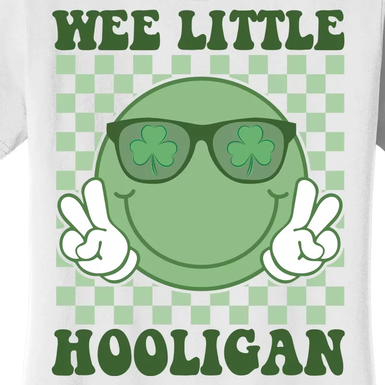 Wee Little Hooligan St Patricks Day Smile Retro Women's T-Shirt