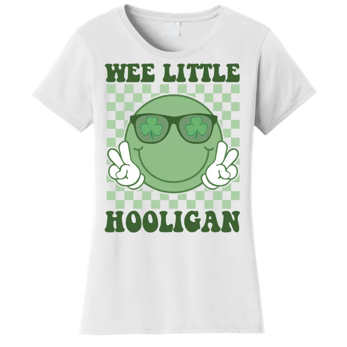 Wee Little Hooligan St Patricks Day Smile Retro Women's T-Shirt