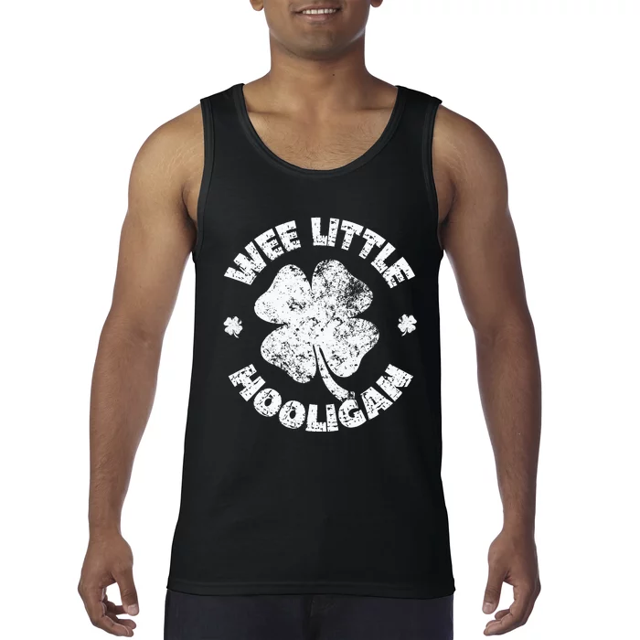 Wee Little Hooligan Funny St Patrick's Day Shamrock Tank Top