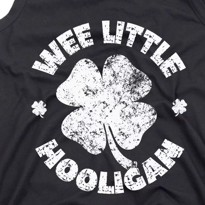 Wee Little Hooligan Funny St Patrick's Day Shamrock Tank Top