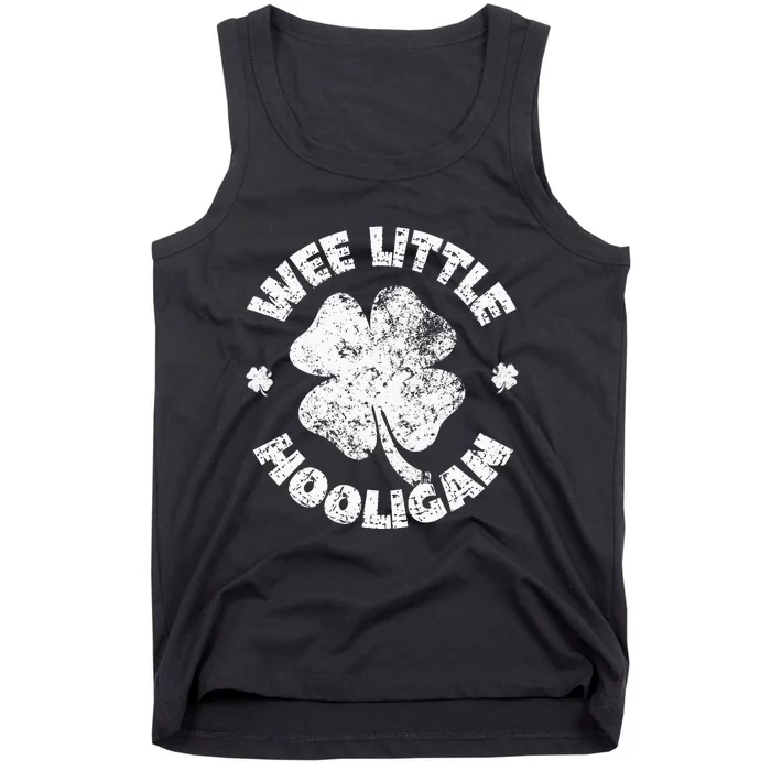 Wee Little Hooligan Funny St Patrick's Day Shamrock Tank Top