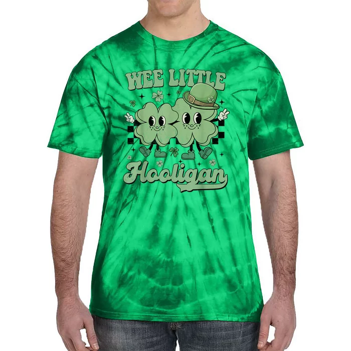 Wee Little Hooligan Groovy St Patricks Day Tie-Dye T-Shirt