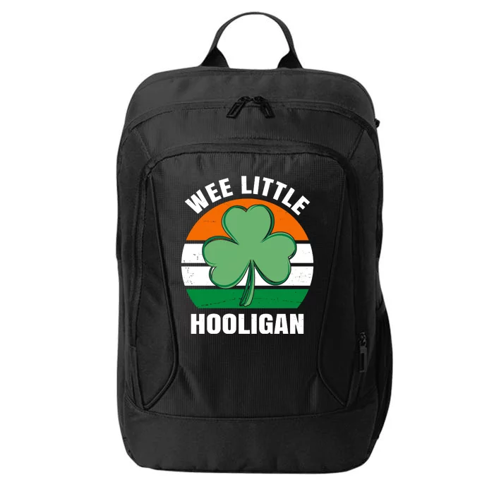 Wee Little Hooligan St Patricks Day Clover City Backpack