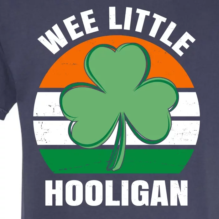 Wee Little Hooligan St Patricks Day Clover Garment-Dyed Heavyweight T-Shirt