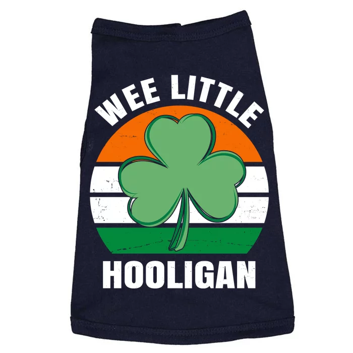 Wee Little Hooligan St Patricks Day Clover Doggie Tank