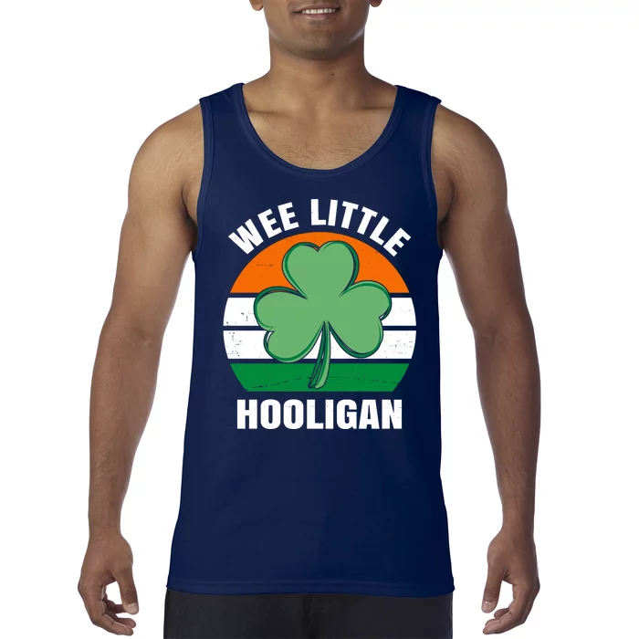 Wee Little Hooligan St Patricks Day Clover Tank Top