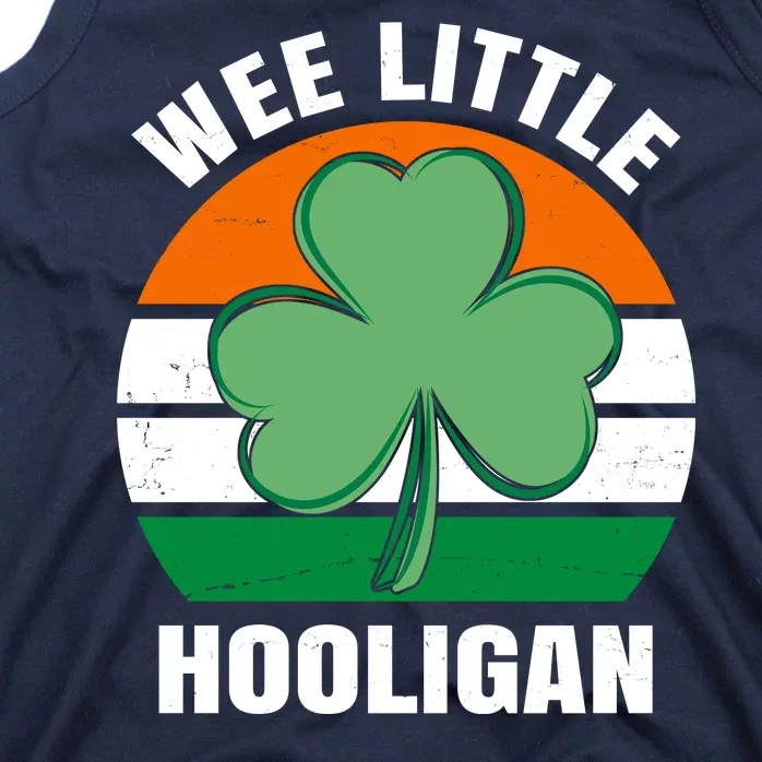 Wee Little Hooligan St Patricks Day Clover Tank Top