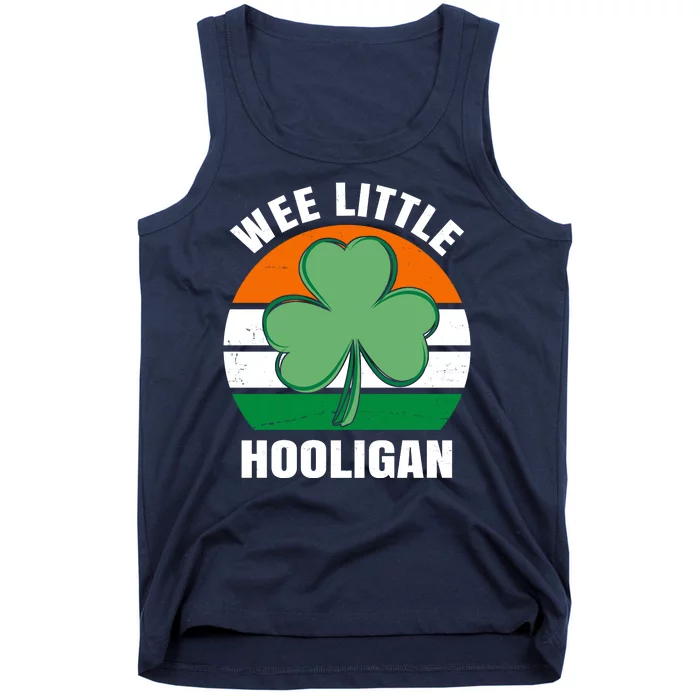 Wee Little Hooligan St Patricks Day Clover Tank Top