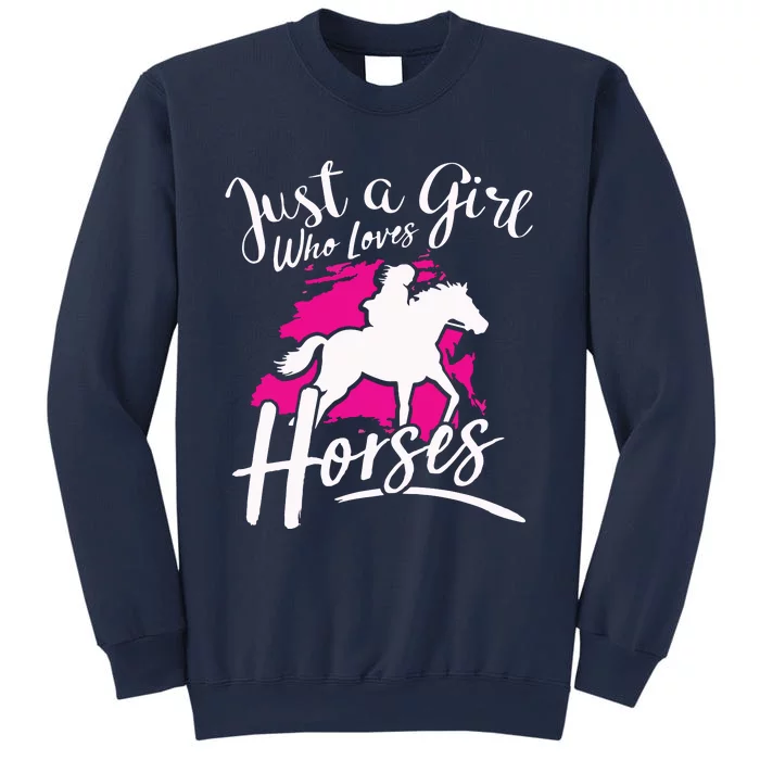 Who Loves Horses Riding Equestrian Sweatshirt